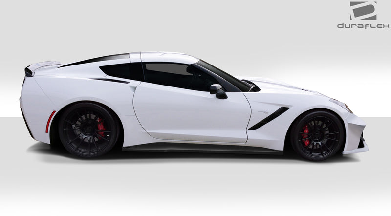 2014-2019 Chevrolet Corvette C7 Duraflex Gran Veloce Body Kit - 4 Piece - Includes Gran Veloce Front Bumper (112424), Gran Veloce Side Skirt Rocker Panels (112425), Gran Veloce Rear Diffuser (112426)
