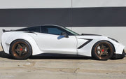 2014-2019 Chevrolet Corvette C7 Duraflex Gran Veloce Wide Body Kit - 6 Piece - Includes Gran Veloce Wide Body Side Skirts (112430), Gran Veloce Wide Body Front Fender Flares (112431), Gran Veloce Wide Body Rear Fender Flares (112432)