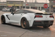 2014-2019 Chevrolet Corvette C7 Duraflex Gran Veloce Wide Body Kit - 6 Piece - Includes Gran Veloce Wide Body Side Skirts (112430), Gran Veloce Wide Body Front Fender Flares (112431), Gran Veloce Wide Body Rear Fender Flares (112432)