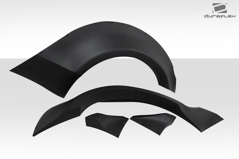 2015-2023 Ford Mustang Duraflex Grid Wide Body Rear Fender Flares - 4 Piece