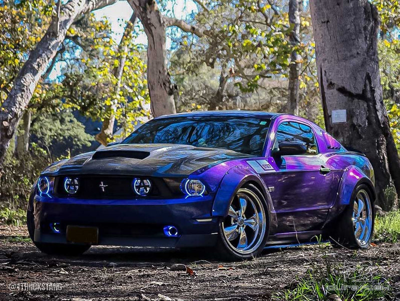 2010-2014 Ford Mustang Duraflex Circuit 75 MM Front Fender Flares - 2-piece