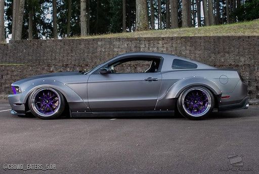 2010-2014 Ford Mustang Duraflex Circuit Wide Body Kit - 4 Piece - Includes Circuit 75 MM Front Fender Flares (112623) Circuit 75 MM Rear Fender Flares (112624)