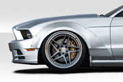 2010-2014 Ford Mustang Duraflex Circuit Wide Body Kit - 4 Piece - Includes Circuit 75 MM Front Fender Flares (112623) Circuit 75 MM Rear Fender Flares (112624)