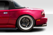 1990-1997 Mazda Miata Duraflex Circuit Fender Flares Kit - 4 Piece - Includes Circuit Front Fender Flares (112794) Circuit Rear Fender Flares (112795)