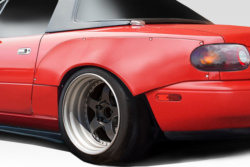 1990-1997 Mazda Miata Duraflex Circuit Rear Fender Flares (+40mm) - 2 Piece