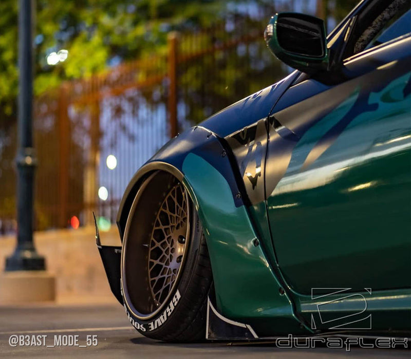 2010-2016 Hyundai Genesis Coupe 2dr Duraflex Circuit 75 MM Fender Flare Kit - 4 Piece - Includes Circuit Front Fender Flares (112625) Circuit Rear Fender Flares (112626)