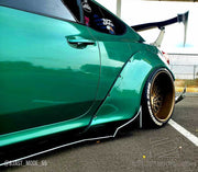 2010-2016 Hyundai Genesis Coupe 2dr Duraflex Circuit 75 MM Fender Flare Kit - 4 Piece - Includes Circuit Front Fender Flares (112625) Circuit Rear Fender Flares (112626)