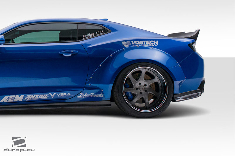 2016-2018 Chevrolet Camaro Duraflex Grid Rear Fender Flares - 4 Piece
