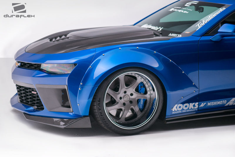 2016-2018 Chevrolet Camaro Duraflex Grid Front Fender Flares - 4 Piece