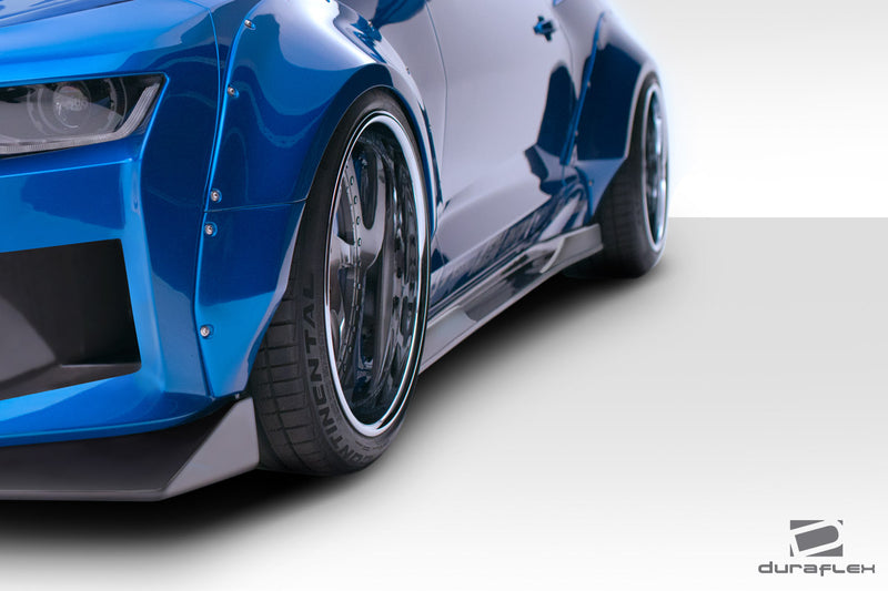 2016-2023 Chevrolet Camaro Duraflex Grid Side Splitters - 6 Piece