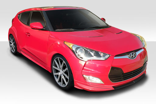 2012-2015 Hyundai Veloster Non Turbo Duraflex N Design Body Kit - 3 Piece - Includes N Design Front Lip Spoiler (112786) N Design Side Skirts (112788)