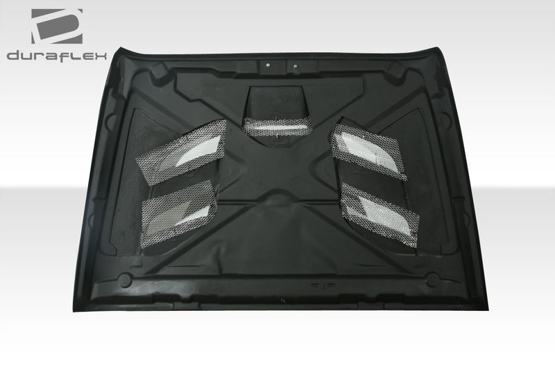 2007-2018 Jeep Wrangler Duraflex Viper Look Hood - 1 Piece