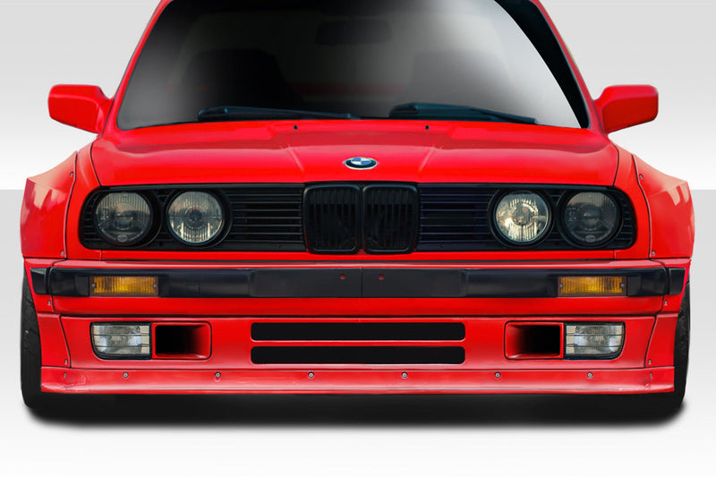 1984-1991 BMW 3 Series E30 Duraflex TKO Wide Body Kit - 10 Piece - Includes TKO Front Lip (113223) TKO Wide Body Front Fender Flares 50mm (113225) TKO Side Skirts (113227) TKO Wide Body Rear Fender Flares 70mm (113226) TKO Rear Wing Spoiler (113228)