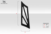 Universal 62" Duraflex VRX V1 Tall Wing Complete Kit - 9 Piece - Includes VRX Air Foil Blade (113234) VRX Wing Stands (113243) VRX Wing V1 End Cap (113244) VRX Hardware Kit (115111)