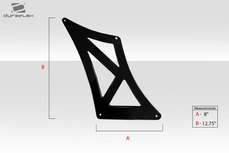 Universal 70" Duraflex VRX V2 Short Wing Complete Kit - 9 Piece - Includes VRX Air Foil Blade (113238) VRX Wing Stands (113242) VRX Wing V2 End Caps (113246) VRX Hardware Kit (115111)