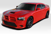 2006-2010 Dodge Charger Duraflex Hellcat Look Complete Kit - 4 Piece - Includes Hellcat Look Front Bumper (113290), Hellcat Look Rear Bumper (113291), and Hellcat Look Side Skirts (113292)