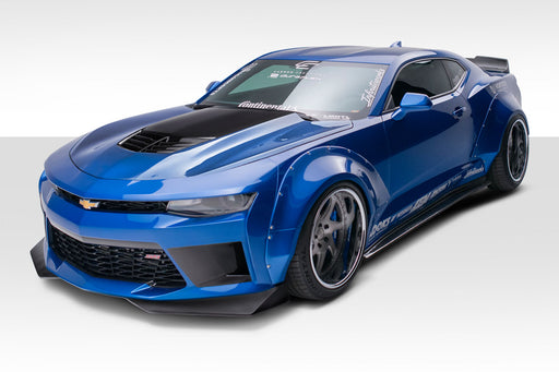 2016-2018 Chevrolet Camaro Duraflex Grid Body Kit - 10 Piece - Includes Grid Front Bumper (113015) Grid Side Splitters (113023) Grid Rear Diffuser (113022) Grid Hood (113019) Grid Rear Wing Spoiler (113020)