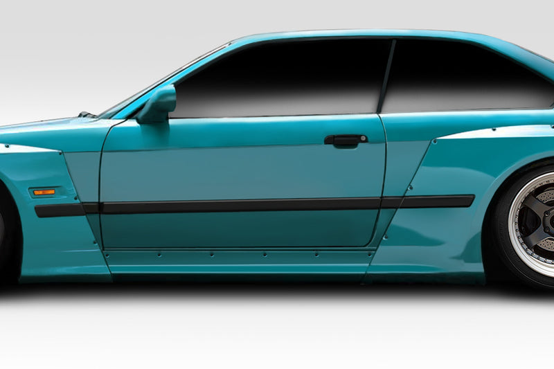 1992-1998 BMW 3 Series M3 E36 2DR Duraflex Circuit Wide Body Kit - 8 Piece - Includes Circuit Front Fender Flares (113442) Circuit Side Skirts (113443) Rear Fender Flares (113444)