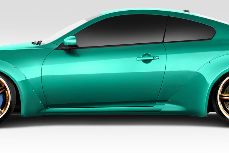 2008-2015 Infiniti G Coupe G37 Q60 Duraflex LBW Kit - 15 Piece - Includes LBW Front Bumper (113526) LBW Front Splitter (113527) LBW Front Fender Flares (113529) LBW Side Skirts (113530) LBW Rear Fender Flares (113531) LBW Rear Diffuser (113532)