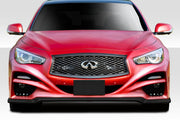 2014-2017 Infiniti Q50 Duraflex Impulse Kit - 5 Piece - Includes Impulse Front Bumper (113536) Impulse Side Skirts (113537) Impulse Rear Lip Spoiler (113538) Impulse Rear Wing Spoiler (113539)