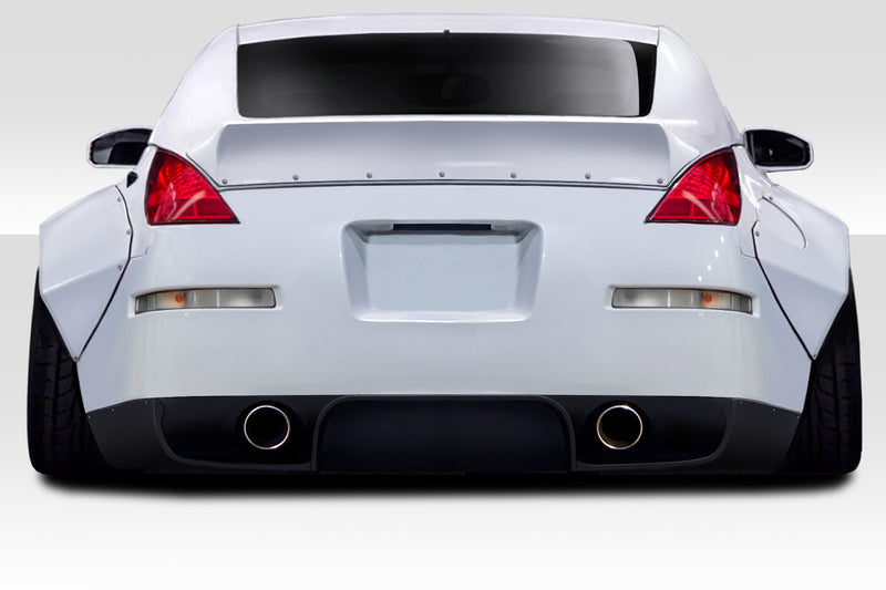 2003-2008 Nissan 350Z Z33 Duraflex RBS Kit - 10 Piece - Includes RBS Front Bumper (113541) RBS Front Splitter (113542) RBS Front Fender Flares (113544) RBS Rear Fender Flares (113545) RBS Rear Diffuser (113546) RBS Rear Wing Spoiler (112727)