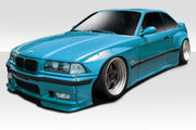 1992-1998 BMW 3 Series M3 E36 2DR Duraflex Circuit Wide Body Kit - 8 Piece - Includes Circuit Front Fender Flares (113442) Circuit Side Skirts (113443) Rear Fender Flares (113444)