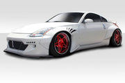 2003-2008 Nissan 350Z Z33 Duraflex RBS Kit - 9 Piece - Includes RBS Front Bumper (113541) RBS Front Splitter (113542) RBS Front Fender Flares (113544) RBS Rear Fender Flares (113545) RBS Rear Diffuser (113546)