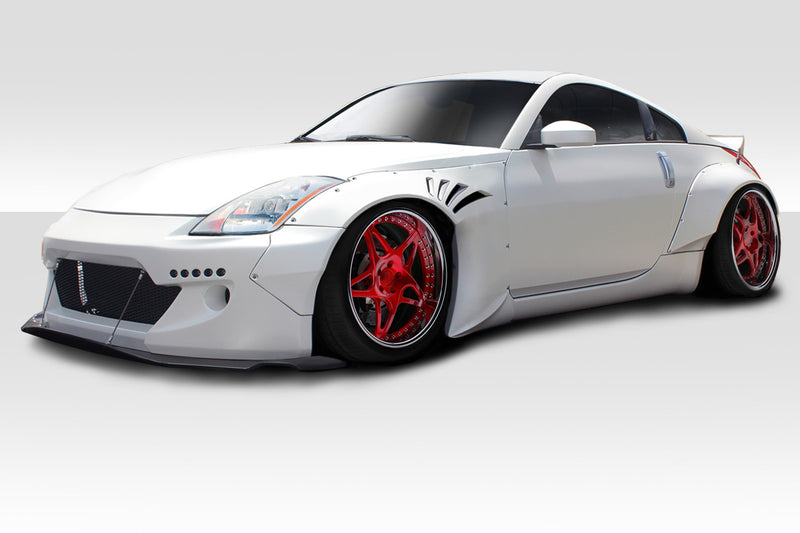 2003-2008 Nissan 350Z Z33 Duraflex RBS Kit - 9 Piece - Includes RBS Front Bumper (113541) RBS Front Splitter (113542) RBS Front Fender Flares (113544) RBS Rear Fender Flares (113545) RBS Rear Diffuser (113546)