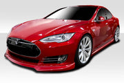2012-2016.5 Tesla Model S Duraflex UTech Kit - 4 Piece - Includes UTech Front Lip Spoiler (113550) UTech Side Skirts (113552) UTech Rear Diffuser (113554)