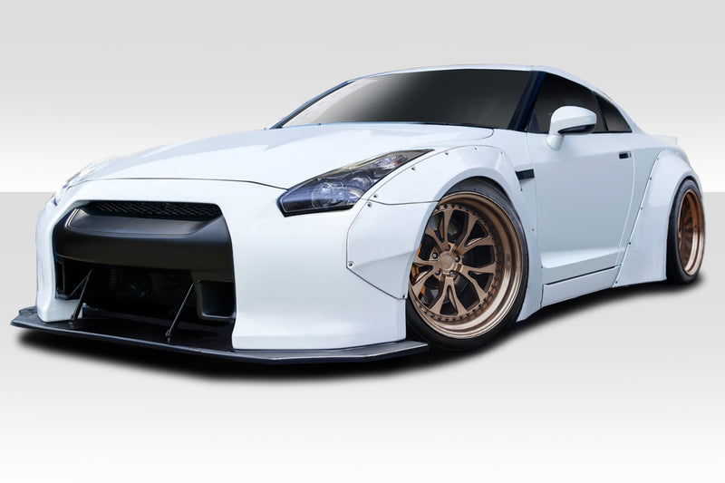 2009-2016 Nissan GT-R R35 Duraflex LBW Kit - 6 Piece - Includes LBW Front Bumper (113505) LBW Front Splitter ) LBW Rear Diffuser / Splitter (113510) LBW Rear Wing Spoiler (113512)