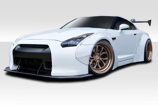 2009-2016 Nissan GT-R R35 Duraflex LBW Wide Body Kit - 8 Piece - Includes LBW Front Fender Flares (113508) LBW Rear Fender Flares (113509)