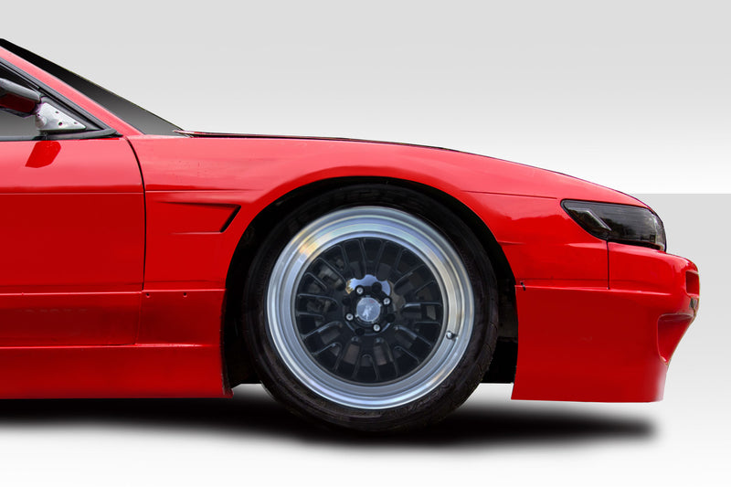 1989-1994 Nissan Silvia S13 2dr Duraflex RBS Wide Body Kit - 8 Piece - Includes RBS V1 Front Bumper (113864) RBS V1 Side Skirts (113865) RBS V1 Rear Bumper (113866) RBS V1 Front Fenders (113867) RBS V1 Rear Fenders (113868)