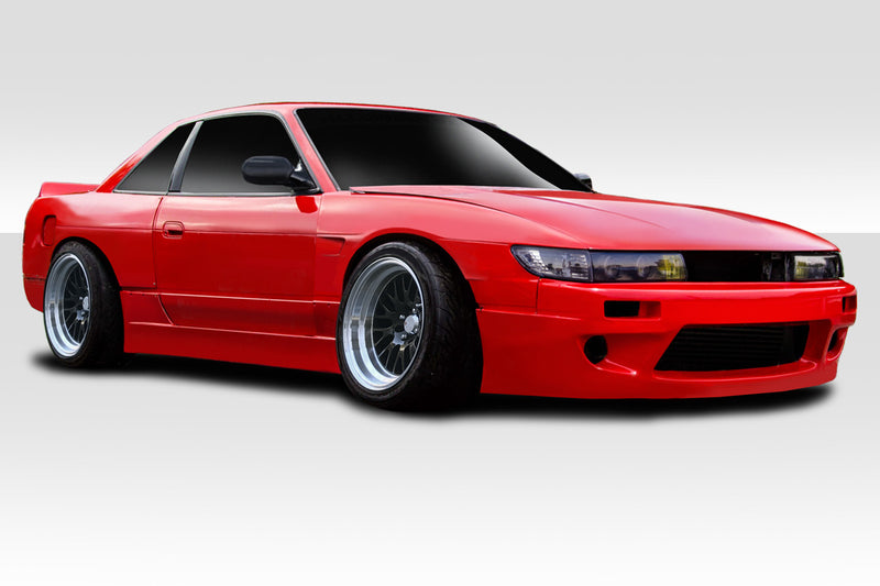 1989-1994 Nissan Silvia S13 2dr RBS Wide Body Kit - 9 Piece - Includes RBS V1 Front Bumper (113864) RBS V1 Side Skirts (113865) RBS V1 Rear Bumper (113866) RBS V1 Front Fenders (113867) RBS V1 Rear Fenders (113868) RBS Wing Spoiler (112058)