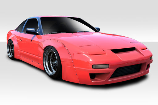1989-1994 Nissan 240SX S13 HB Duraflex RBS V3 Wide Body Kit - 13 Piece - Includes RBS V3 front bumper (113872) RBS V3 Side Skirts (113873) RBS V3 Rear DIffuser (113874) RBS V3 Front Fender Flares (113875) RBS V3 Rear Fenders Flares (113876)