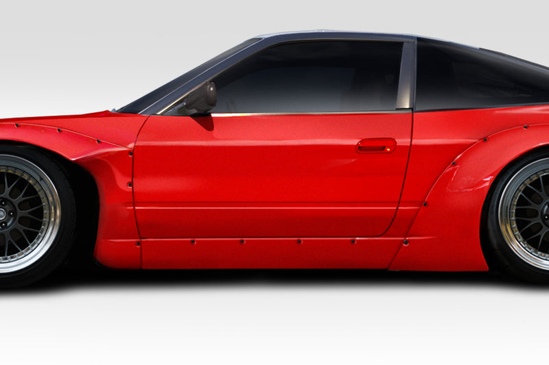 1989-1994 Nissan 240SX S13 HB Duraflex RBS V3 Wide Body Kit - 13 Piece - Includes RBS V3 front bumper (113872) RBS V3 Side Skirts (113873) RBS V3 Rear DIffuser (113874) RBS V3 Front Fender Flares (113875) RBS V3 Rear Fenders Flares (113876)