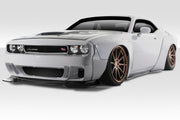 2008-2014 Dodge Challenger Duraflex Circuit Body Kit - 15 Pieces - Includes Circuit Front Bumper (113916) Circuit Front Lip (113892) Circuit Side Splitter (113894) Circuit Rear Diffuser (113981) Circuit Front Fenders (113899) Circuit Rear Fenders (113900)