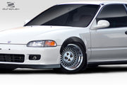1992-1995 Honda Civic 2dr / HB Duraflex J Spec Fender Flares - 4 Piece