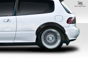 1992-1995 Honda Civic 2dr / HB Duraflex J Spec Fender Flares - 4 Piece