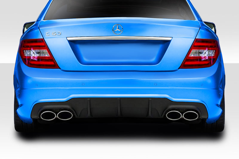 2012-2014 Mercedes C Class / C63 W204 Duraflex C63 Look Rear Diffuser - 1 Piece ( For AMG Bumper only)
