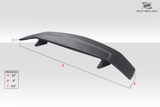 Universal Duraflex A-Spec Wing Spoiler - 1 Piece
