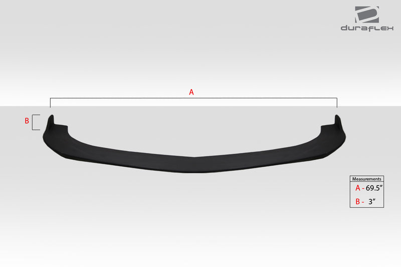 Universal Duraflex Type 4 Front Lip Splitter - 1 Piece