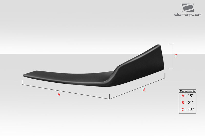Universal Duraflex Front / Rear Type 1 Winglet Splitters - 2 Piece
