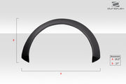 Universal Duraflex Glider V1 2.7" Fender Flares - 2 Piece