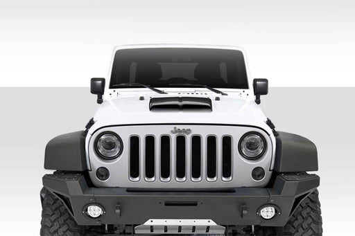 Universal Duraflex Dual Ram Air Hood Scoop - 1 Piece