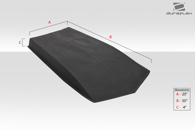 Universal Duraflex 4" Hood Cowl - 1 Piece