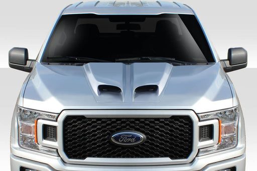 Universal Duraflex Feed Dual Ram Air Hood Scoop - 1 Piece