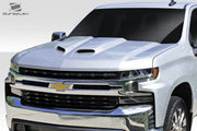 Universal Duraflex Feed Dual Ram Air Hood Scoop - 1 Piece