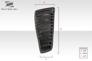 Universal Duraflex Trackstar 3 Hood Vents - 3 Piece
