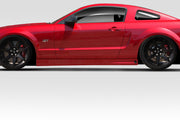 2005-2009 Ford Mustang Duraflex Blits Body Kit - 4 Piece - Includes Blits Front Bumper (114654) Blits Side Skirts (114655) Blits Rear Bumper (114656)