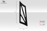 Universal 80" Duraflex VRX V2 Tall Wing Complete Kit - 9 Piece Includes VRX Air Foil Blade (114477) VRX Wing Stands (113243) VRX Wing V2 End Caps (113246) VRX Hardware Kit (115111) 